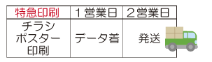 チラシ印刷特急印刷